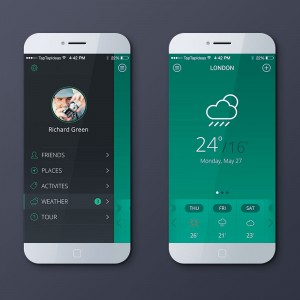 Mobile app – green version